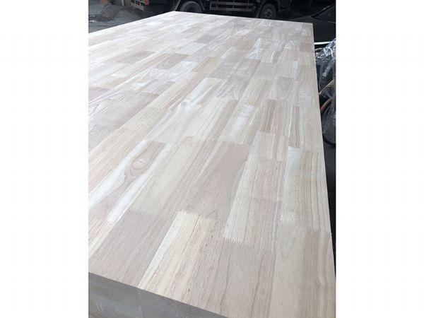 Rubber wood finger joint plate