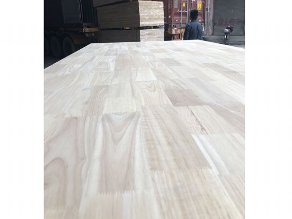 Rubber wood finger joint plate