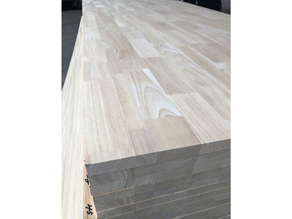 Rubber wood finger joint plate