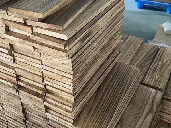 Burnt paulownia wood paneling