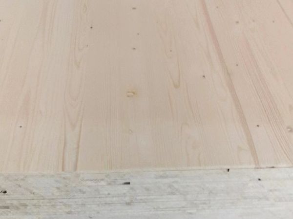 Spruce wood paneling